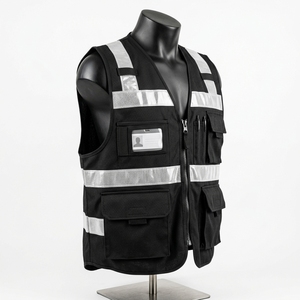 Factory Reflective Safety Clothing High Visibility Jacket Hi Vis Workwear Clothing Safety Reflective Vest with Reflector - Product Image 4