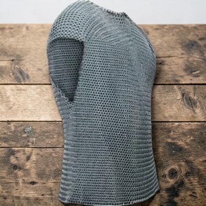 Camisa de Malla Medieval Clásica Hecha a Mano para Hombre, Túnica de Aluminio Plateado, Estilo Gótico, Disfraz de Cosplay - Product Image 3