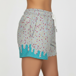 Traje de Baño Azul Verde Hielo para Adolescentes, Personalizado, Cintura Media, Forro de Malla de Baloncesto de Alta Calidad, Secado Rápido, Transpirable, Patrón OEM - Product Image 3