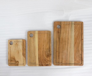 Planches à découper en bois durables pour la cuisine, planches à découper personnalisées, planches à découper longues et durables en acacia, planches à charcuterie rectangulaires avec poignée - Product Image 5