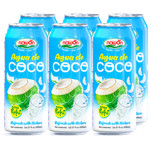น้ำมะพร้าวเนื้อมะพร้าว 490 มล. น้ำมะพร้าวกระป๋อง เครื่องดื่มสดชื่น - Product Image 1