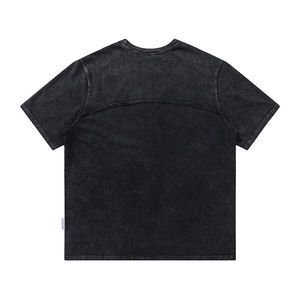 เสื้อยืดแขนยาวสำหรับผู้ชายผ้าคอตตอนผ้าแอซิดแขนยาวทรงบ็อกซี่ขนาดใหญ่ - Product Image 3