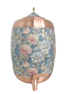 Premium Printed 08 Liter Pure Copper Water Dispenser /Matka Leak-Proof Tap Classic Design for Home Office Use Ayurvedic Health - Product Image 3