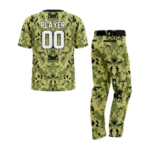 Conjunto de Uniforme de Softbol de la Mejor Calidad, Jersey y Pantalones Sublimados, Ligeros, Transpirables, de Secado Rápido, Unisex, Deportivos, Color Verde - Product Image 2