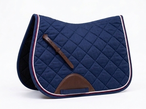 Almohadilla de Silla de Montar Acolchada Azul Marino para Equitación, Salto y Doma, con Parches de Algodón, Transpirable, Absorbente de Impactos, Duradera, Personalizable OEM ODM - Product Image 4