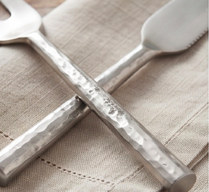 Stainless Steel <b>Cheese</b> <b>Knife</b> <b>Set</b> With Hammered Handles Four Piece Serving Tools For Kitchen Use Tableware And Dining Use - Product Image 2