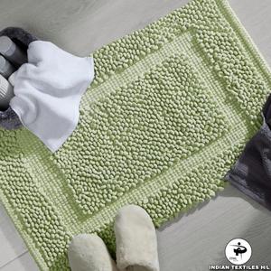 Modern Custom Bath Mats Wholesale Quick Dry Designer Bath Rugs Cotton Machine Made with Tufted Color Modern <b>Style</b> by ITHL - Product Image 3