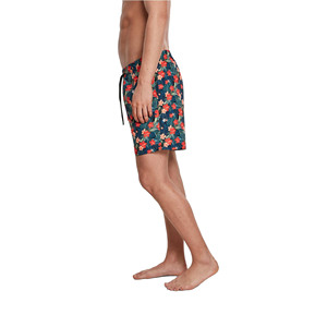 Shorts de bain imprimés mi-longs pour hommes, 100 % polyester, taille mi-haute, respirants, pour l'été, avec logo personnalisé - Product Image 4