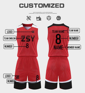 Ensemble de maillot de basket-ball unisexe, débardeur en maille sans manches à col en V avec short à taille élastique, évacuation de l'humidité, vêtements d'été, taille adulte - Product Image 6