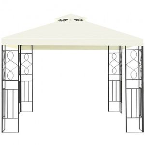 Gazebo da Giardino a 2 Livelli 3x3 Metri, Tenda a Baldacchino Stile Pergola - Product Image 1