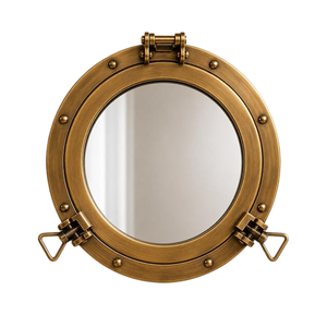 Vintage Nautical Porthole Wall <b>Mirror</b> Antique Brass Round Decorative <b>Mirror</b> - Product Image 1