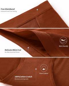 กางเกงชั้นในบิกินี่เอวต่ำสำหรับผู้หญิง Everyday Bliss เนื้อผ้านุ่ม ผสมคอตตอนและสแปนเด็กซ์ ระบายอากาศได้ดี ยืดหยุ่น กระชับพอดีตัว - Product Image 5