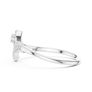 Anillo Clásico de Diamantes Cultivados en Laboratorio para Mujer, Oro Blanco de 18 Quilates con Baño de Rodio, Certificado, para Compromiso, Boda, Regalo - Product Image 3