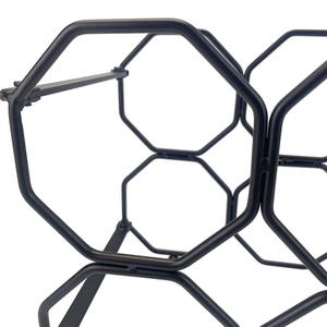 Estante de Vino Plegable Decorativo de Metal, Soporte para Botellas de Vino, Estante para Botellas de Vino de Metal - Product Image 4