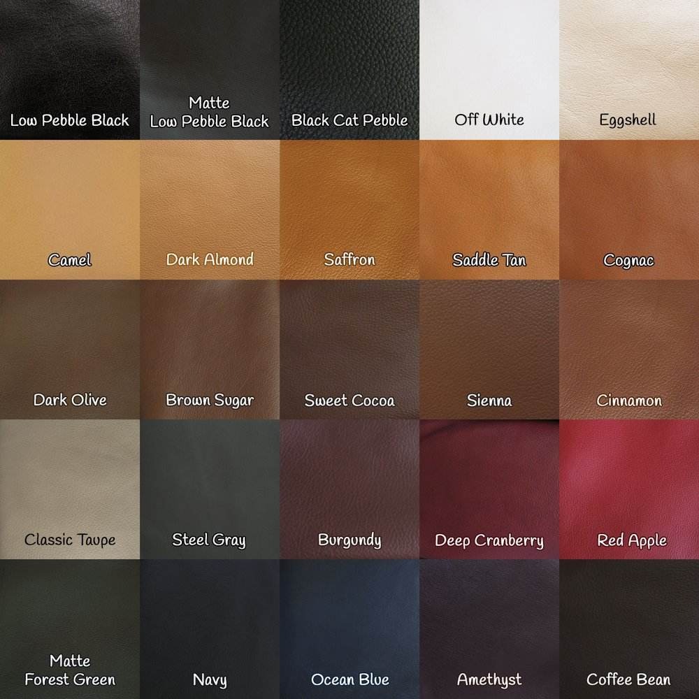 Cuir toutes couleurs disponibles