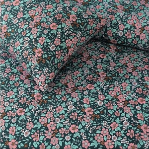 Forest Ditsy Bedsheet and 2 <b>pillow</b> in Set Classic Printed Cotton Flat Sheet Set with Pink Floral Pattern 150tc - Product Image 4