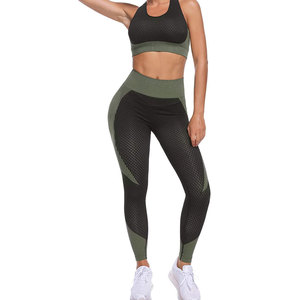 Custom Solid Plain Dyed Casual wear Women <b>Yoga</b> <b>Set</b> wholesale price oem Service New Arrival Quick dry Clothing Women <b>Yoga</b> <b>Set</b> - Product Image 2