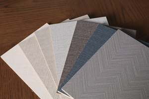 Durable Linen Foil <b>Paper</b> Fibreboards Modern Other Plant Fibers E1 <b>Glossy</b> Moisture Proof Water Proof 1220x2440mm Panels - Product Image 3