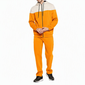 Precio al por mayor: Chándal liso para hombre con cremallera, de poliéster, tela personalizada, sudadera y pantalón jogger. Chándal prémium de poliéster para hombre. - Product Image 1