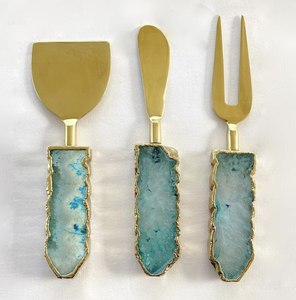 Juego de cubiertos de acero inoxidable con mango de resina, cuchara, tenedor, cuchillo, vajilla colorida, utensilios reutilizables, juego de cocina - Product Image 1