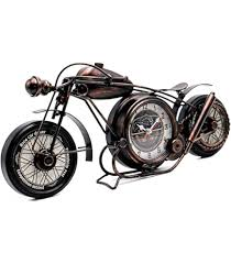 Decoración de pared de metal con diseño de motocicleta, relojes de escritorio, decoración para la sala de hombre, decoración steampunk, regalo para - Product Image 2