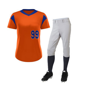 Uniforme de softball de qualité supérieure pour femmes, coupe confortable, tissu absorbant la transpiration, jersey et pantalon durables - Product Image 1