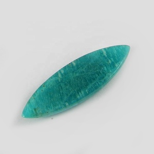 Amazonita natural de 32x10 mm, cabujón marquesa, piedra preciosa suelta para la fabricación de joyas - Product Image 1