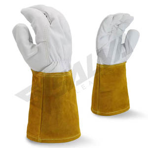 ถุงมือหนังสำหรับงานก่อสร้าง ถุงมือเชื่อมโลหะ ถุงมือหนังวัวทนความร้อน - Product Image 1
