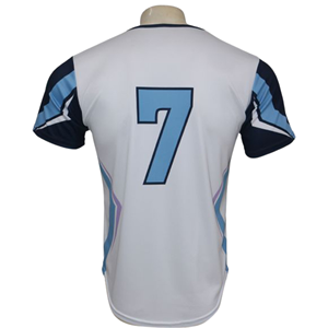 Camiseta de béisbol al por mayor con logotipo personalizado, manga raglán, cuello redondo, 100% poliéster, jersey de béisbol de media manga sublimado. - Product Image 2