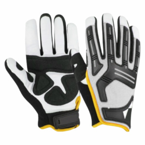 Guantes de Algodón Resistentes, Reforzados con Cuero Vacuno, para Uso Diario, Mecánica, Seguridad Laboral, Resistentes al Calor - Product Image 6