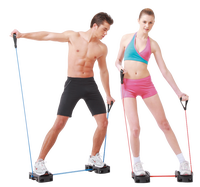 Tube de résistance ALLWINWIN RST66 - Bande d'exercice pour stepper, entraînement, étirement et fitness