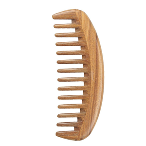 Peigne en bois naturel sculpté à la main de style chinois, artisanat en bois de santal peint, portable, idéal pour les voyages, CUMB BEST - Product Image 5