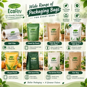 ถุงซิปล็อคกันความชื้น EcoRev เกรดอาหาร ผลิตจากวัสดุเคลือบ PE สำหรับบรรจุเครื่องดื่ม พิมพ์ลายดิจิทัล สำหรับน้ำผลไม้ สมูทตี้ และเบอร์รี่รวม - Product Image 6