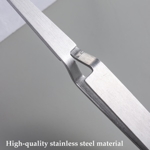 Pince à ongles plate réutilisable pour manucure, repousse-cuticules de 12 cm, pince de précision pour une finition lisse et usage en salon - Product Image 4
