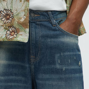 Short en jean pour homme, confortable et jeune, avec logo personnalisé, décontracté, de haute qualité, en coton simple – Grande Vente - Product Image 6