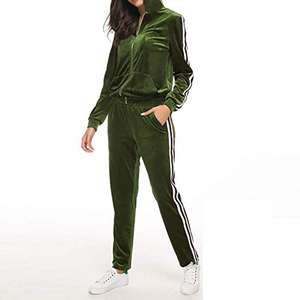 Ensemble de survêtement en velours pour femme, collection Hiver 2026, 2 pièces, coupe ajustée, veste et short de jogging, respirant, écologique, longueur au-dessus du genou - Product Image 2