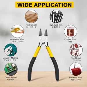 Precision Stainless Steel Flush Cutter 6.5 Inch <b>Wire</b> Cutting Pliers Spring Loaded Side Cutter for Jewelry <b>Craft</b> Electronics - Product Image 3