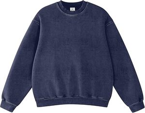 custom logo print <b>Acid</b> Wash gym sweatshirts Unisex Oversized Sweatshirt Vintage Loose Fit Cotton <b>Acid</b> Wash Pullover sweatshirts - Product Image 5