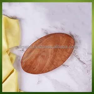 Cuenco de fruta de nuez esmaltada respetuoso con el medio ambiente personalizable de alta calidad, plato de servicio multiusos para ensalada o cuenco de madera - Product Image 4