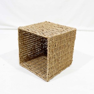 Hot Selling Seagrass Storage <b>Basket</b> Storage Box Square Woven <b>Cube</b> Bin Organizer - Product Image 2