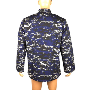 Custom Dark Blue <b>Camouflage</b> Uniform Training Workwear Suit for Men and Women Durable Outdoor Field Apparel Breathable Tactical - Product Image 4