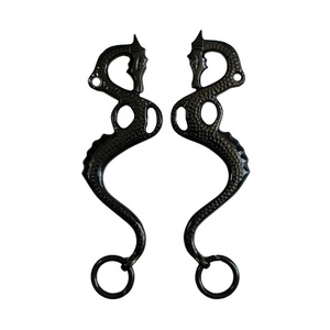 Dragon High Quality Stainless Steel Black Plated Hackamores Western Bits Horse Snaffles 2026 - Product Image 1