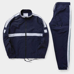 100% Nylon Winter Printed Jogging Tracksuit Set | Men's Streetwear <b>Zip</b>-<b>Up</b> <b>Jacket</b> & Windbreaker Suit - Product Image 1