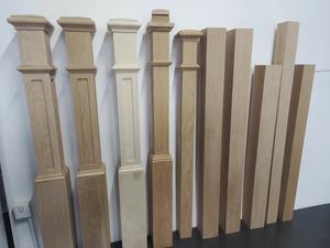 תיבת עץ newel פוסט גרם מדרגות עץ אלון אדום פוסט עמודי עץ מעקות מדרגות עץ אלון אדום פוסט למעקה מעקה - Product Image 6