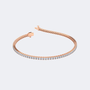 Pulsera de diamantes con corte princesa y engaste de puntas, estilo tenis de lujo, joyería elegante y brillante para uso diario, regalo de moda para mujer - Product Image 5