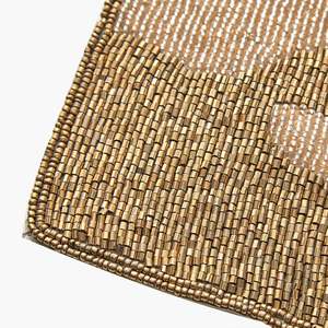 Camino de Mesa Moderno de Lino Bordado con Patrón Geométrico para Decoración del Hogar - Product Image 3