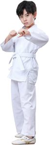<b>Cheap</b> Wholesale Custom High Quality V-neck Karate Uniform Children Martial Arts Training Wear Print Logo Sets - Product Image 6