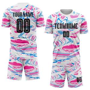 Nouveaux ensembles de maillots de football pour adultes, respirants, taille élastique, polyester/coton, uniformes de football, couleurs personnalisées, logo, haute qualité - Product Image 1