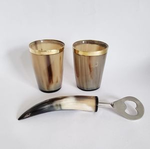 Copa de Cuerno Vikinga Grabada y Pulida, Hecha a Mano con Cuerno Natural de Búfalo, Taza de Cerveza Medieval con Logotipo Personalizado, Tamaño Mediano - Product Image 3