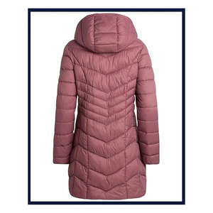 เสื้อโค้ทพัฟเฟอร์ยาวสำหรับผู้หญิง แจ็คเก็ตกันหนาวแบบมีฮู้ดบุผ้าควิลท์  สำหรับฤดูหนาวและหิมะ ให้ความอบอุ่นและป้องกันความหนาวเย็น - Product Image 6